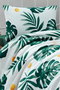 L'essentiel linge de maison Conjunto de piqué individual Monstera - Verde